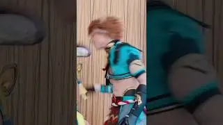 Cat vs dog: kirara and gorou cosplays