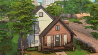 Дом в стиле модерн || Строительство в The Sims 4 || Скачать NO CC || SpeedBuild Modern House