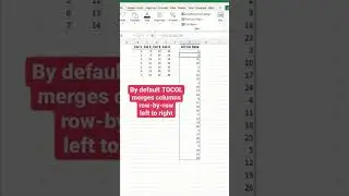 Merge Multiple Columns....#Excel #Tutorials