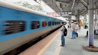 PERFECTLY Crossing High Speed ICF & LHB Trains Of Mumbai CR At Above 100Kmph!! IndianRailways