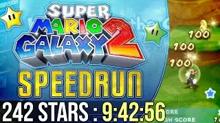 Super Mario Galaxy 2 242 Stars Speedrun in 
