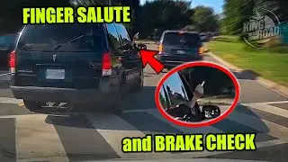 Finger Salute and then Brake Check /Car fails & "Genius" drivers series June 2024