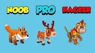 NOOB vs PRO vs HACKER - Idle Zoo Tycoon 3D Part 5