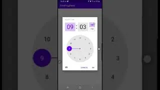 Android MaterialTimePicker (demo)