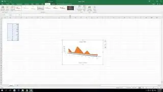 How to create a 3D Area Chart in excel 2016