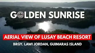 Mesmerizing Sunrise at Lusay Beach Resort: Aerial Drone Footage