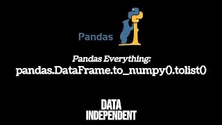 DataFrame To List | pd.DataFrame.to_numpy().tolist()