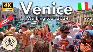 Venecia, Italia Paseo a Pie - 4K 60fps - con Subtítulos 2024 🍦