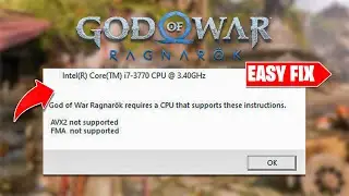 How To Fix AVX2 Not Supported Error in God of War Ragnarok PC