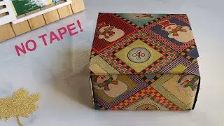 How to wrap a gift without using tape | No tape gift wrapping ideas for Christmas [Quick, Simple]