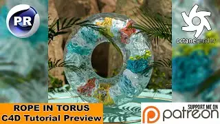 ROPE IN TORUS (Free Cinema 4D Tutorial Preview)