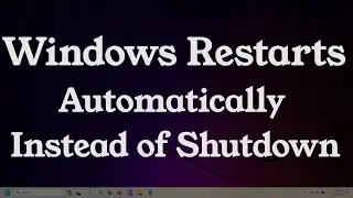 Windows Restarts Automatically After Shutdown {Four Quick Solutions}