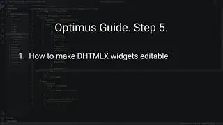 How to Edit Data in DHTMLX Widgets - DHTMLX Optimus Tutorial