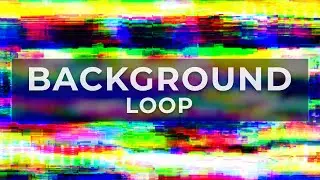 60FPS Colorful Digital GLITCH Effect Background. Distortion Video Footage