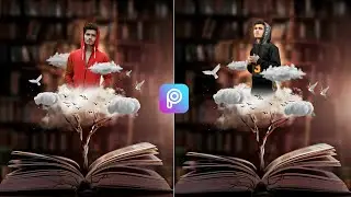 PicsArt Cloud Book Photo Editing | PicsArt Photo Editing New Style | PicsArt Photo Editing