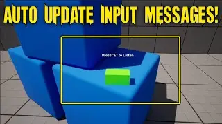Unreal Engine - Object Based Automatic Update UI HUD Text for Game Controller or Mouse & Keyboard