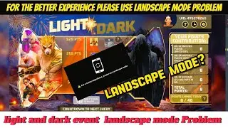 For A Better Experience Please Use Landscape Mode Problem|diwali Event Landscape Mode Problem ff