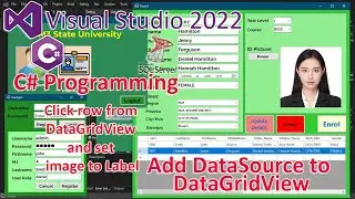 C# Programming - DataGridView - Connect Database to DataGridView - Populate DataGridView w/ Database