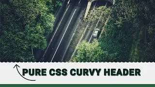 Creative Pure CSS Curvy Header Background Shape Design Using Only HTML & CSS #css #header