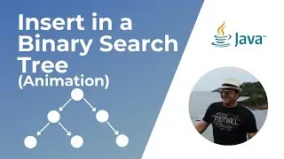 How to insert a value in a Binary Search Tree in Java  (Recursive) | Animation