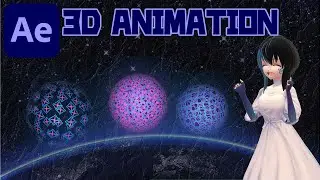 【After Effects】[3D ANIMATION] SPHERE WITH KALEIDOSCOPIC PATTERN ANIMATION