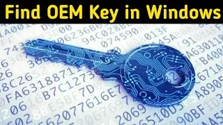 Find OEM Key in windows 🔑