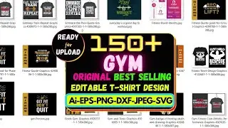 100+ Editable Workout/GYM T-shirt Design Bundle Cheap Price