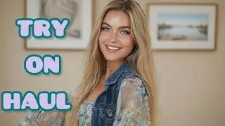 Try on haul transparent 4k | see through/transparent | bikini try on |try on haul see everything 4k