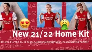 REACTING TO THE NEW ARSENAL HOME KIT 2021/22 (Arsenal jersey)