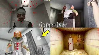 GAME OVER SCENES | Granny Chapter 2 vs Evil Nun vs Death Park vs Mr.Meat