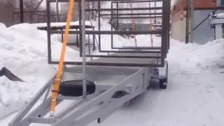 12 метровый прицеп-длинномер для байдарок