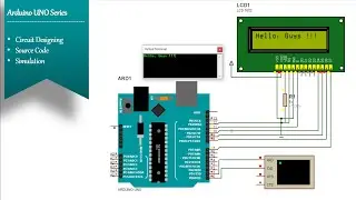 Print Serial Port Data ON Alphanumeric LCD | Simulation