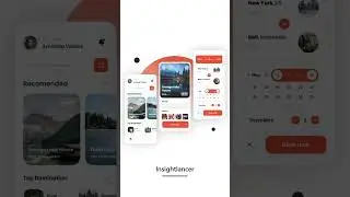 Creative & Modern UI design of Travel booking Mobile App.