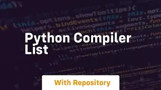 python compiler list