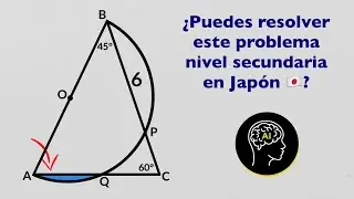 Estudiantes de 13 años en Japón resuelven este problema de geometría