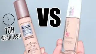 Maybelline Superstay Full Coverage VS Maybelline Dream Radiant Liquid Foundation || Best Drugstore?