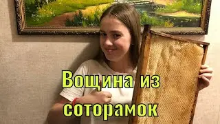 Восстановление старых рамок. Были соты, стала вощина.