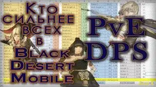 Black Desert Mobile. PvE DPS. Which class is the strongest?