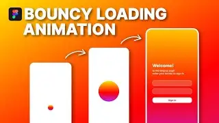 Bouncy loading animation in figma | Figma loading animation