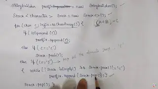 Infix to Postfix Expression Conversion | Java Program explanation | Problem Solving