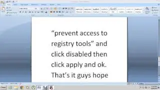 HOW TO FIX REGISTRY EDITING IS DISABLED BY YOUR ADMINISTRATOR