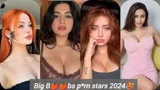 top 10 hottest pornstars 🍌 with the biggest tits in porn🥵 2024