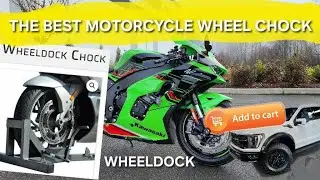 The best motorcycle wheel chock ever! Wheeldock - Truck shopping!