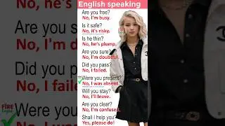 English speaking practice How to speak English quickly? English question answers 