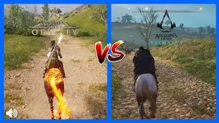 Assassins Creed Valhalla vs Odyssey Comparison Side by Side