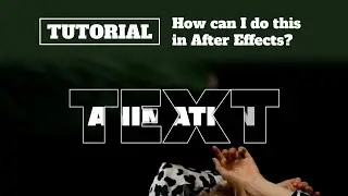 How to make Text-in-Text animation in After Effects? 🤔 Tutorial video