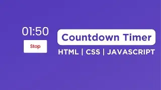 How to Make Countdown timer using HTML CSS AND JAVASCRIPT