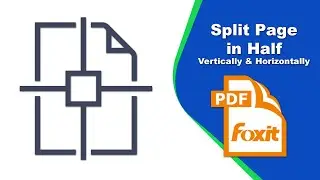 How to split a pdf page horizontally and vertically in Foxit PDF Editor