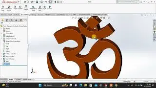 OM LOGO DESIGN IN SOLIDWORKS