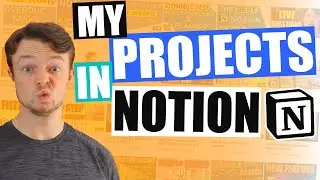 NOTION PROJECT DASHBOARD with A Project Database To Organise EVERYTHING
